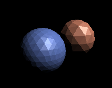 Shade each triangle (flat shading)